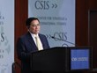 Destacan significados de discurso de primer ministro vietnamita en CSIS en Washington