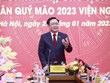 Presidente del Parlamento vietnamita visita Instituto de Estudios Legislativos