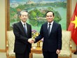 Viceprimer ministro Tran Luu Quang recibe a embajador chino en Vietnam