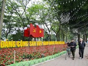 Una esplendorosa Hanoi saluda XII Congreso Nacional del Partido Comunista 