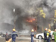 Grave incendio en Hanoi
