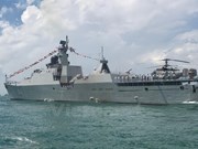 [Fotos] Exposiciones de naves en Feria Internacional de Defensa Marítima en Singapur
