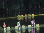 Escenifican en Vietnam obra inspirada en show de marionetas acuáticas