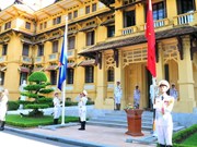 [Fotos] Izamiento de bandera de ASEAN en Hanoi