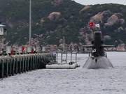 [Foto] Submarino de Japón visita provincia vietnamita de Khanh Hoa