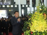 [Fotos] Delegación de Agencia Vietnamita de Noticias rinde tributo al presidente vietnamita Tran Dai Quang