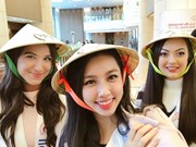 (Fotos) Representante vietnamita divulga imagen de Non la en el concurso Miss Universo 2018