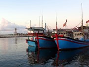 Esclusas de barcos: punto de apoyo sólido para pescadores vietnamitas en mar
