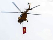Realizan ensayo de avión en Hanoi para Exposición Internacional de Defensa