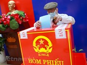 Día electoral especial de un votante vietnamita de 95 años  