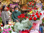 El ambiente romántico del Día de San Valentín en Hanoi