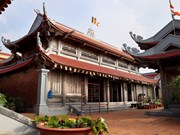 Belleza de la pagoda Da Tay en Truong Sa