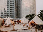 Experimentando un camping de lujo en el corazón de Hanoi
