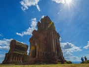 Conjunto de torres de cultura de Cham Pha en Binh Dinh de Vietnam