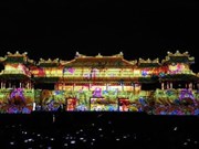Espectáculo de arte luminoso magnifica la Ciudadela Imperial de Hue 