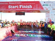 [Foto] Competencia de maratón en la isla de Ly Son