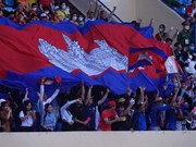 Aficionados de Laos y Camboya animan un “Partido especial” en SEA Games 31