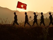 Soldados vietnamitas resguardan zonas fronterizas de la Patria