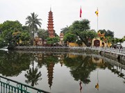 Pagoda antigua de Tran Quoc, reliquia histórica y cultural nacional de Vietnam