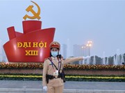 Garantizan la absoluta seguridad del XIII Congreso del Partido Comunista de Vietnam
