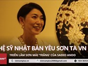 Muestra de pinturas de laca de artista japonesa en Hanoi celebra relaciones Vietnam-Japón