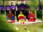 Único Festival Nang Hai de la minoría étnica Tay en el norte de Vietnam