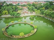 Vista panorâmica da cidadela mais antiga do Vietnã de cima