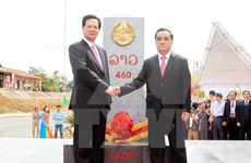 Provincias Vietnam-Laos concluyen remozamiento de hitos fronterizos