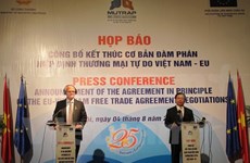 Vietnam y UE alcanzan básicamente Tratado de Libre Comercio bilateral