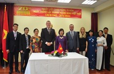 Embajada vietnamita y FTP Eslovaquia firman memorando de cooperación
