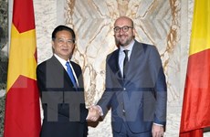 Premier vietnamita conversa con su par belga en Bruselas