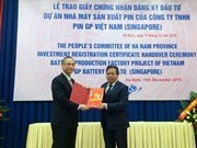 Registra otro proyecto millonario en Ha Nam