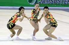 Logra Vietnam 10 medallas doradas en torneo asiático de aeróbic