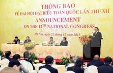 Vietnam invita a diplomáticos internacionales al XII Congreso Nacional de Partido