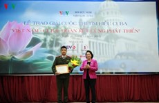 Premiación de concurso sobre relaciones Vietnam – Cuba