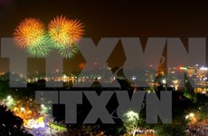 Fuegos artificiales iluminarán cielo de Hanoi en Nochevieja