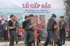 Sapa promueve ritual de la madurez de la comunidad Dao Rojo