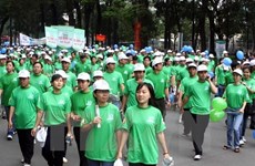 Marchan por Día internacional de la Mujer en Ciudad Ho Chi Minh