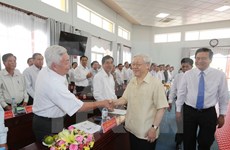 Líder partidista vietnamita inspecciona situación de sequía en provincia sureña