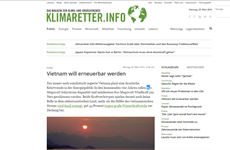 Exalta revista alemana impulso de uso de energía renovable en Vietnam