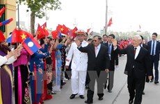 Presidente de Laos envía carta de agradecimiento a líderes vietnamitas
