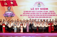 Conmemoran aniversario 130 del Día Internacional de trabajo en Hanoi