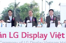 Arranca en ciudad vietnamita construcción de fábrica de pantallas OLED de LG