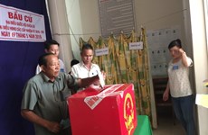 Organizan votaciones tempranas en comuna insular de Kien Giang