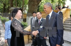 Líder parlamentaria vietnamita se reúne con presidente estadounidense