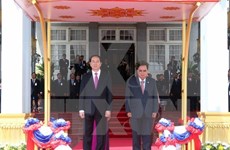 Presidente vietnamita arriba a Vientiane para iniciar visita estatal a Laos