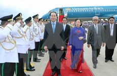 Presidente de Vietnam inicia oficialmente visita estatal a Camboya.