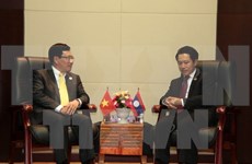 Vicepremier vietnamita se reúne con cancilleres de Laos y Brunei