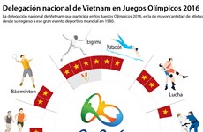 [Infografía] Delegación nacional de Vietnam en Juegos Olímpicos 2016