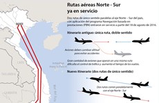[Infografia] En servicio rutas aéreas paralelas con eje Norte - Sur 